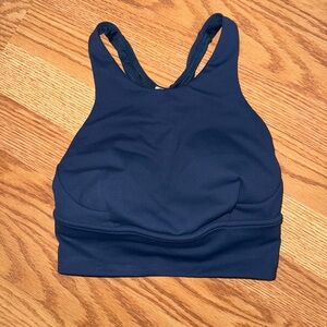 Navy Blue Wunder Train Longline Bra Medium Support (Size 2)